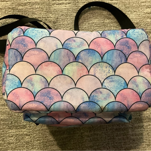 Colorful Mermaid Scale Mini Backpack - Picture 3 of 5